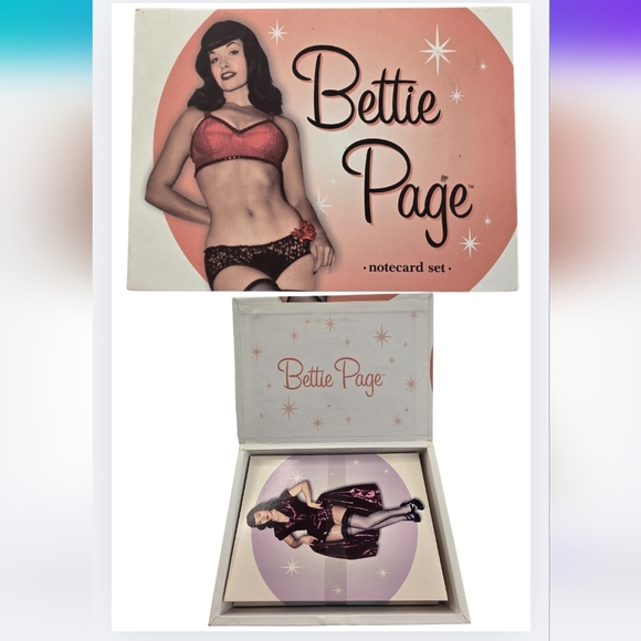 Dark Horse Other - NEW Vintage 2006 Bettie Page Pinup Notecard Set New In Box 3161-D